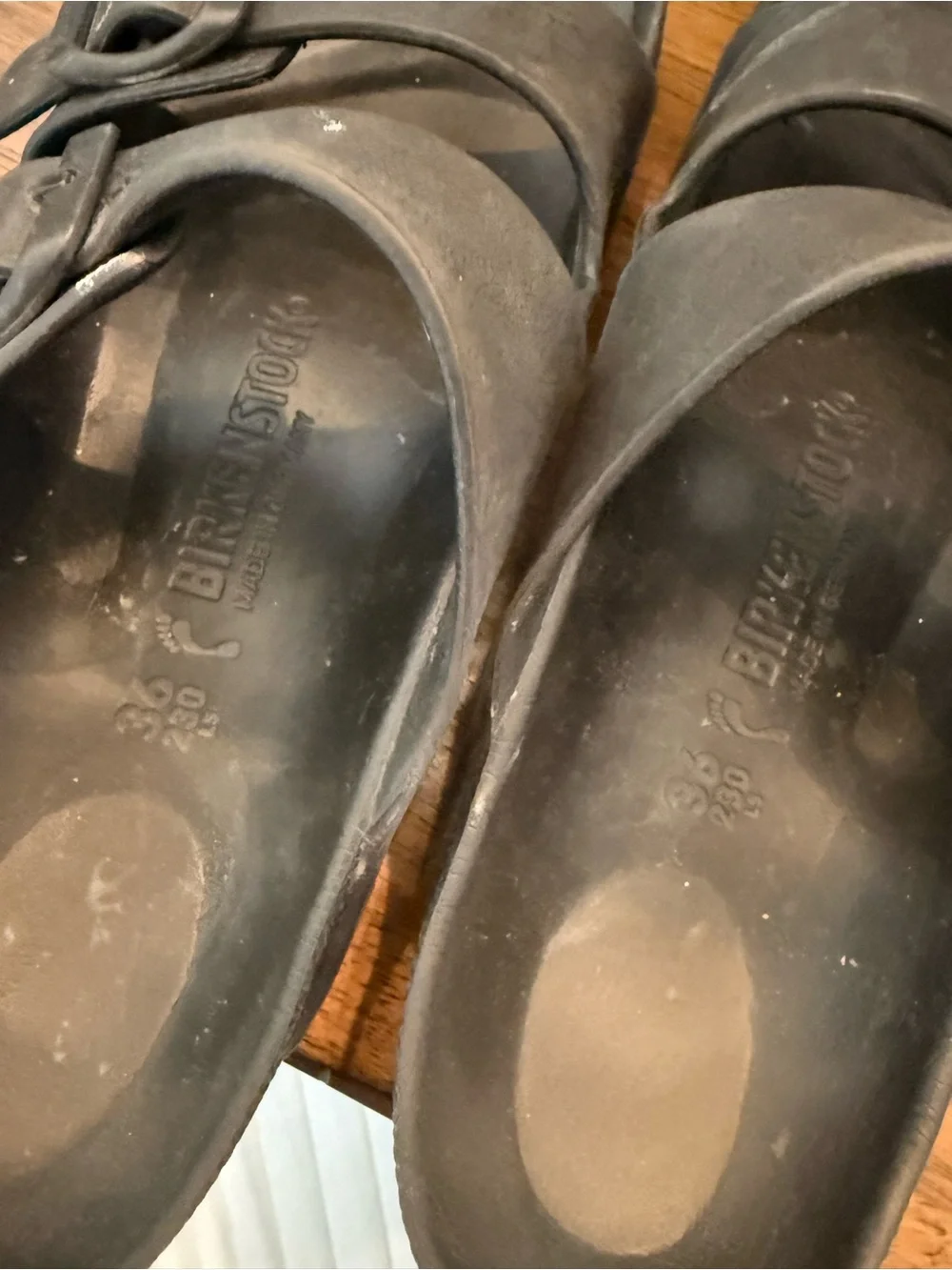 Birkenstock Women's Black Arizona Double Strap Sandals